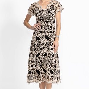 JOHNNY WAS $435 ADALINE SCALLOPED DRESS